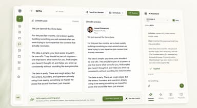 VERSO dashboard preview